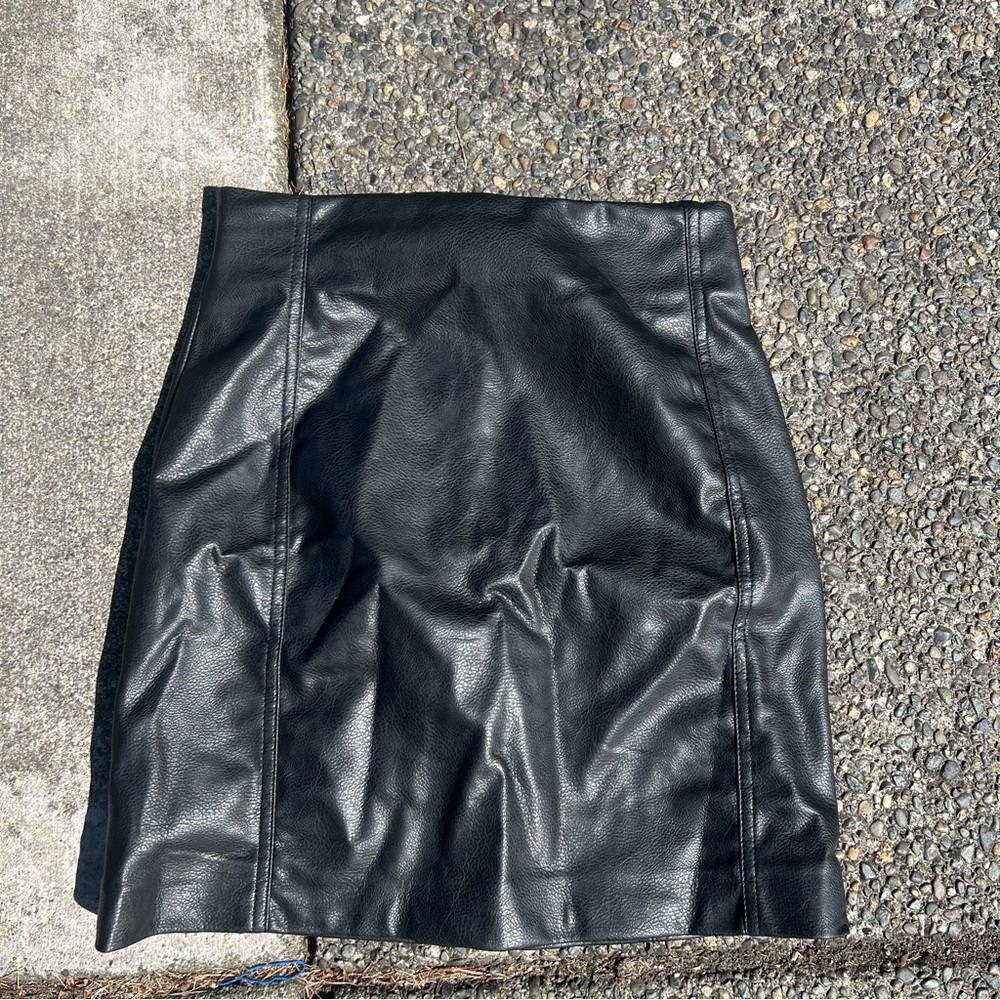 H&M leather skirt